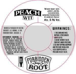 Forbidden Root Peach Wit
