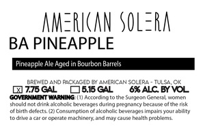 American Solera Ba Pineapple
