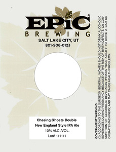 Epic Brewing Chasing Ghosts February 2023
