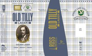 Ross Brewing Old Tilly Lager February 2023