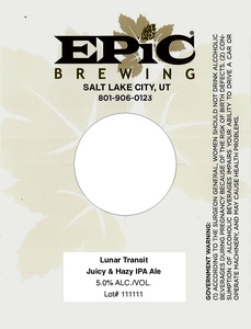 Epic Brewing Lunar Transit February 2023