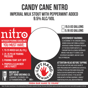 Left Hand Brewing Co Candy Cane Nitro February 2023