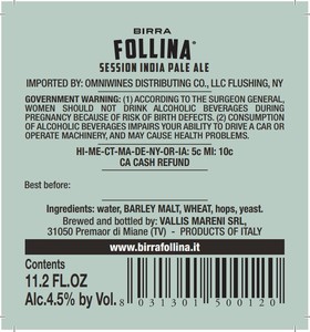 Birra Follina Session India Pale Ale