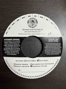 Destin Brewery Emerald Coast Ultra Lager