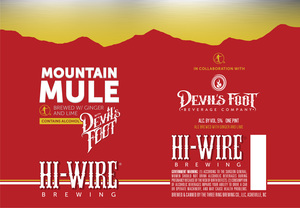 Hi-wire Brewing Mountain Mule
