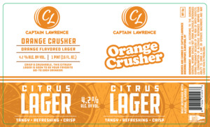 Captain Lawrence Brewing Company Orange Crusher February 2023