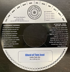 Right Proper Brewing Ghost Of Tom Joad India Pale Ale