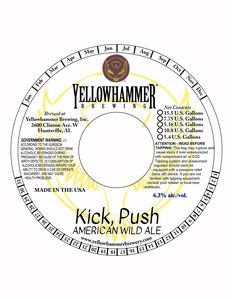 Yellowhammer Brewing, Inc. Kick Push February 2023