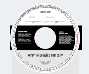 Kerrville Brewing Company Tradition Lager