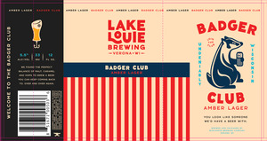 Lake Louie Brewing Badger Club Amber Lager February 2023