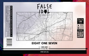 False Idol Brewing Eight One Seven Dark Lager