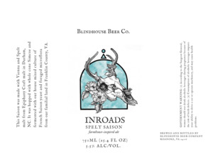 Blindhouse Beer Co. Inroads Farmhouse-inspired Ale