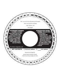 Sneaky Penguin Brewing Company Love At First Sour (strawberry & Pineapple) February 2023