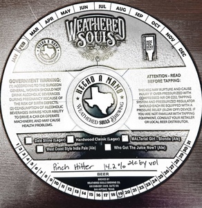 Weathered Souls Brewing Co. Pinch Hitter February 2023