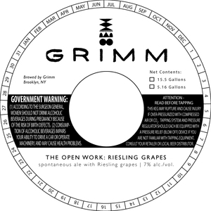 Grimm The Open Work: Riesling Grapes February 2023