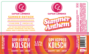 Captain Lawrence Brewing Company Summer Anthem
