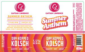 Captain Lawrence Brewing Company Summer Anthem February 2023