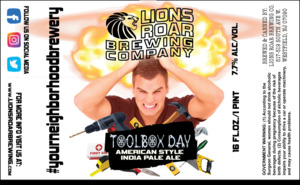 Lions Roar Brewing Company Toolbox Day American Style India Pale Ale