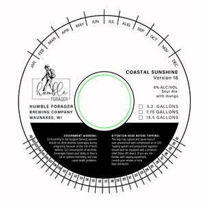 Humble Forager Brewing Company Coastal Sunshine Version 18