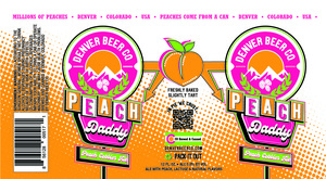 Denver Beer Co Peach Daddy Peach Cobbler Ale