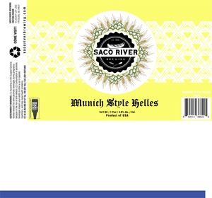 Saco River Brewing Munich Style Helles March 2023