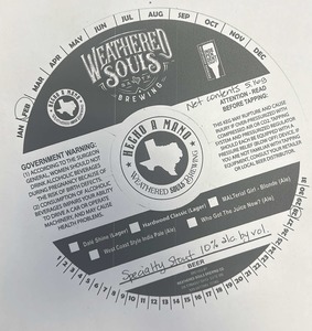 Weathered Souls Brewing Co. Specialty Stout February 2023