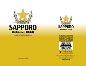 Sapporo Premium Reserve February 2023