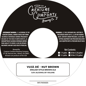 Creature Comforts Brewing Co. VujÀ DÉ - Nut Brown