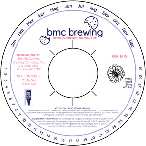 Bmc Brewing Witty Heart Song Wit Ale February 2023
