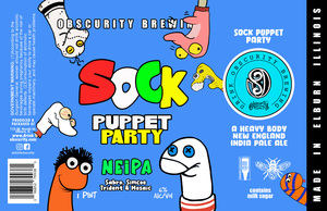 Sock Puppet Party New England India Pale Ale February 2023
