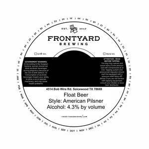 Frontyard Brewing Float Beer