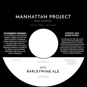 Barleywine Ale March 2023