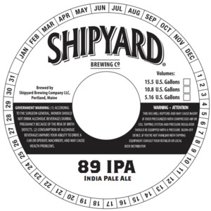 Shipyard 89 IPA