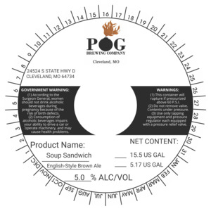 Pog Brewing Company Soup Sandwich