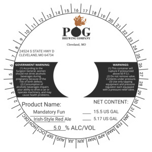 Pog Brewing Company Mandatory Fun
