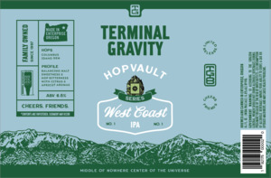 Terminal Gravity Hop Vault Series No 1 March 2023