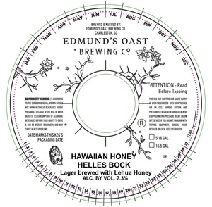 Edmund's Oast Brewing Co. Hawaiian Honey Helles Bock