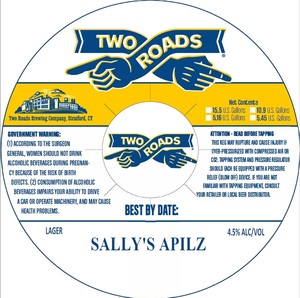 Two Roads Sally's Apilz March 2023