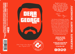 Mighty Squirrel Brewing Co. Dear George March 2023