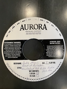 Aurora Brewing Co Double Mosaic Beast Of Burlington