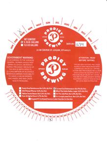 Prodigy Brewing Cached Out/hefeweizen Ale