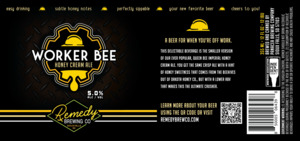 Remedy Brewing Co Worker Bee