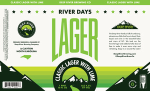 Deep River Brewing Company River Days Lager
