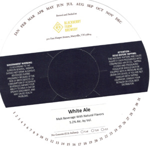 Blackberry Farm Brewery White Ale March 2023