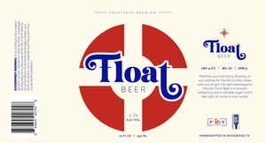 Frontyard Brewing Float Beer March 2023