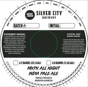 Silver City Brewery Mxpx All Night India Pale Ale March 2023