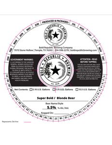 Super Bold Blonde Beer March 2023