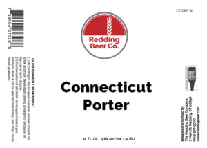 The Redding Beer Company Connecticut Porter