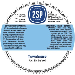 2sp Brewing Company Townhouse March 2023