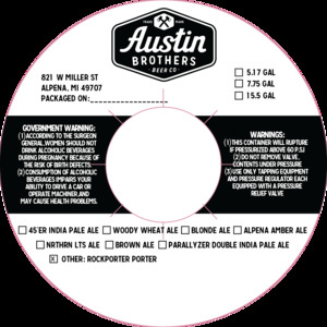 Austin Brothers Beer Co Rockporter March 2023